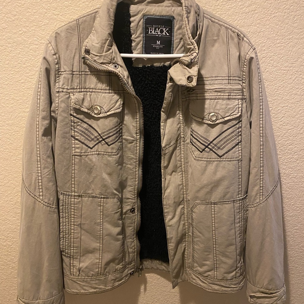Buckle Tan Military Field Jacket